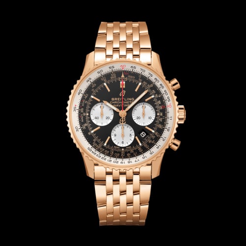 Breitling Navitimer 1 B01 Chronograph 43 Red Gold / Black / Bracelet