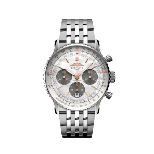 Breitling Navitimer B01 Chronograph 41 Stainless Steel / MOP Japan / Bracelet