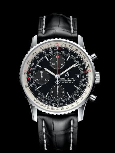 Breitling Navitimer 1 Chronograph 41 Stainless Steel / Black / Black Croco / Pin