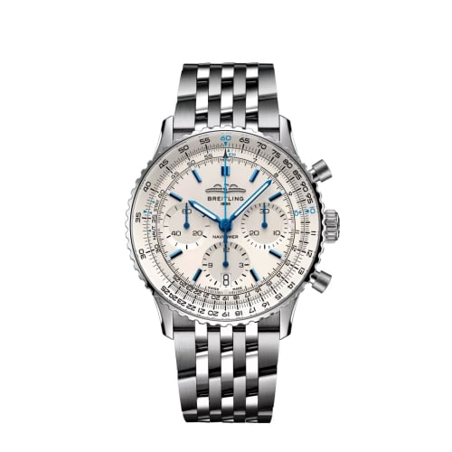 Breitling Navitimer B01 Chronograph 41 Stainless Steel / White - Boutique / Bracelet