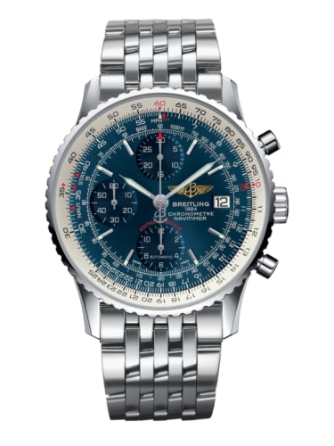 Breitling Navitimer Heritage Stainless Steel / Aurora Blue / Bracelet