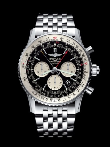 Breitling Navitimer Rattrapante Stainless Steel / Black / Bracelet