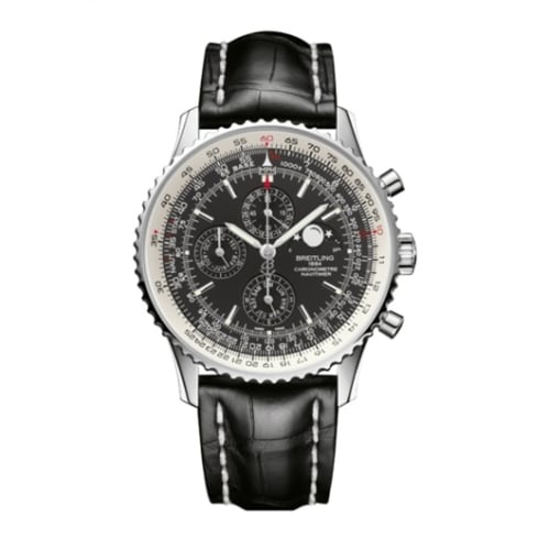 Breitling Navitimer 1461 Stainless Steel / Black / Croco / Pin