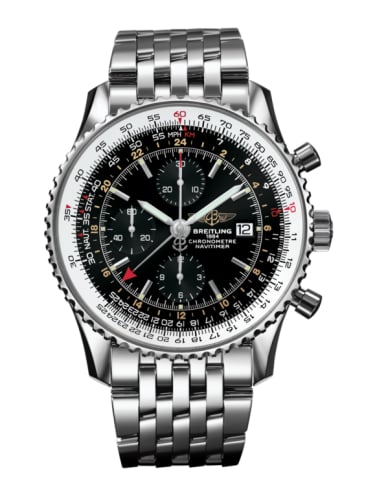 Breitling Navitimer World Stainless Steel / Black / Bracelet