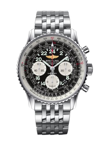Breitling Cosmonaute Stainless Steel / Black / Bracelet