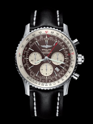 Breitling Navitimer Rattrapante Stainless Steel / Panamerican Bronze / Calf / Pin