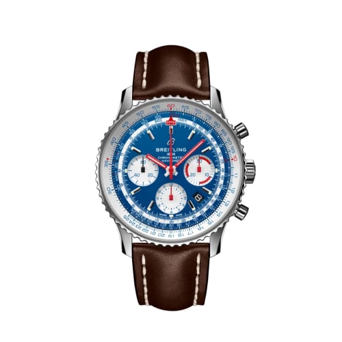 Breitling Navitimer 1 B01 Chronograph 43 Stainless Steel / Airline Editions American Airlines / Calf / Pin