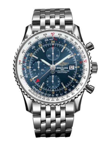 Breitling Navitimer World Stainless Steel / Blue / Bracelet