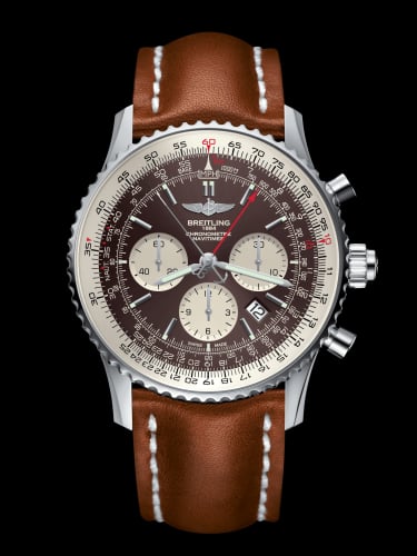 Breitling Navitimer Rattrapante Stainless Steel / Panamerican Bronze / Calf / Folding