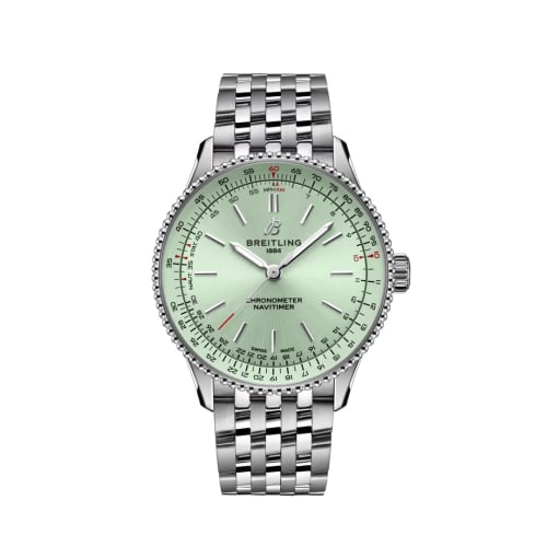 Breitling Navitimer Automatic 36 Stainless Steel / Mint Green / Bracelet