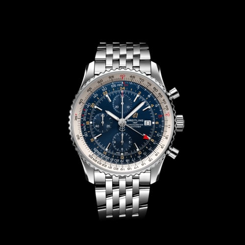Breitling Navitimer 1 Chronograph GMT Stainless Steel / Blue / Bracelet