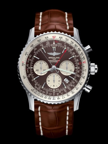 Breitling Navitimer Rattrapante Stainless Steel / Panamerican Bronze / Croco / Pin