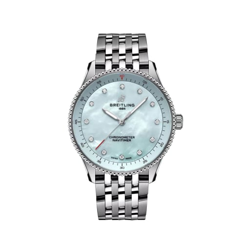 Breitling Navitimer Quartz 32 Stainless Steel / Blue MOP / Bracelet