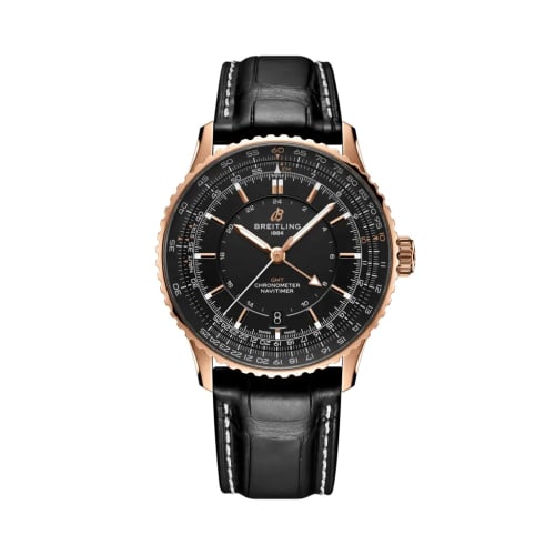 Breitling Navitimer GMT 41 Automatic Red Gold / Black / Japan