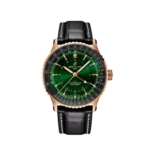 Breitling Navitimer GMT 41 Automatic Red Gold / Green