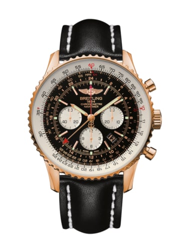 Breitling Navitimer GMT Red Gold / Black / Calf