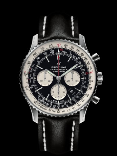 Breitling Navitimer 1 B01 Chronograph 46 Stainless Steel / Black / Calf / Pin