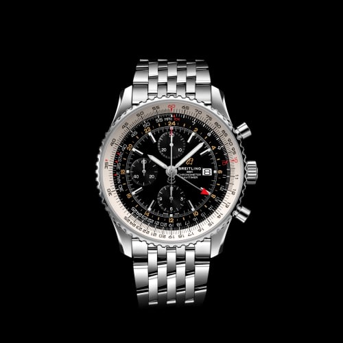 Breitling Navitimer 1 Chronograph GMT 46 Stainless Steel / Black / Bracelet