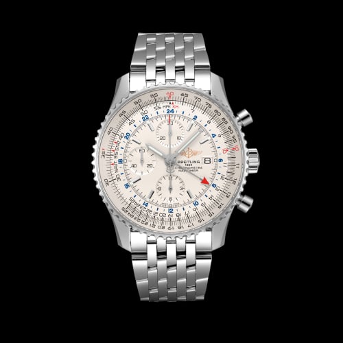 Breitling Navitimer World Stainless Steel / Silver / Bracelet