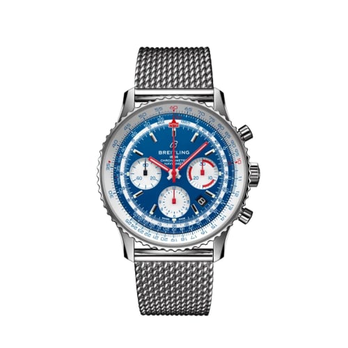 Breitling Navitimer 1 B01 Chronograph 43 Stainless Steel / Airline Editions American Airlines / Mesh