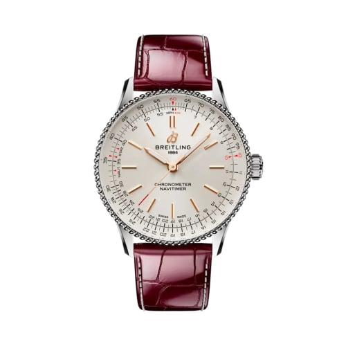 Breitling Navitimer Automatic 36 Stainless Steel / Silver / Alligator