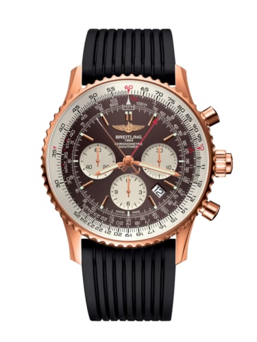 Breitling Navitimer Rattrapante Red Gold / Panamerican Bronze / Rubber