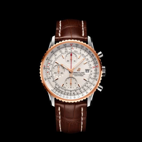 Breitling Navitimer 1 Chronograph 41 Stainless Steel / Red Gold / Silver / Croco / Pin