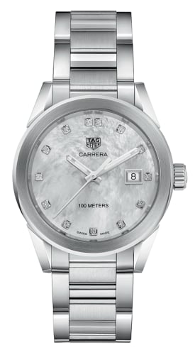 TAG Heuer Carrera Quartz 36 Stainless Steel / MOP / Bracelet