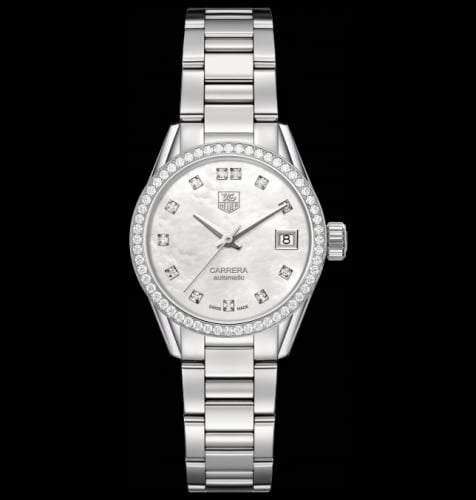 TAG Heuer Carrera Calibre 9 28 Stainless Steel / Diamond / MOP - Diamond / Bracelet