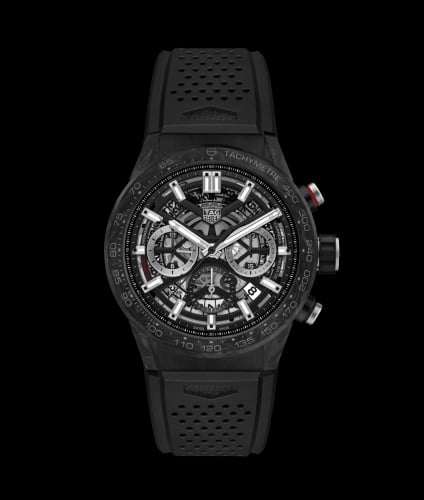 TAG Heuer Carrera Calibre Heuer 02 43 Carbon / Skeleton / Rubber