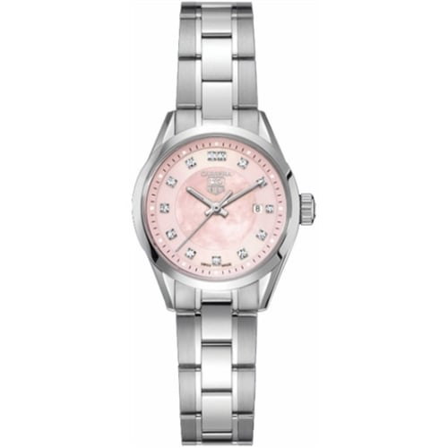 TAG Heuer Carrera Quartz 27 Stainless Steel / MOP - Diamond / Bracelet
