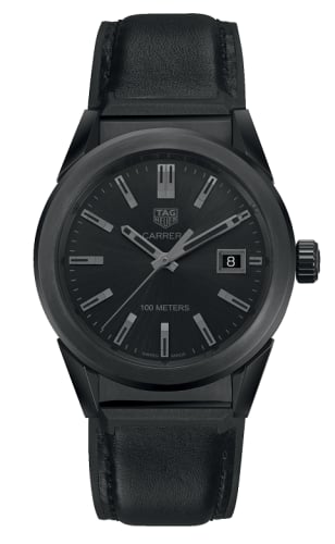 TAG Heuer Carrera Quartz 36 Stainless Steel PVD / Black / Calf