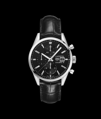 TAG Heuer Calibre 16 41 Stainless Steel / Black / Alligator