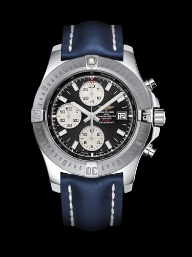 Breitling Colt Chronograph Automatic Stainless Steel / Volcano Black / Calf / Pin