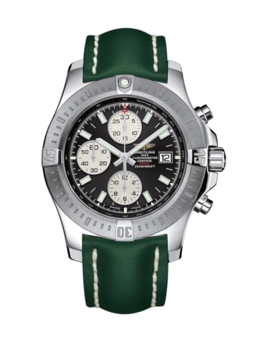 Breitling Colt Chronograph Automatic Stainless Steel / Volcano Black / Calf / Pin