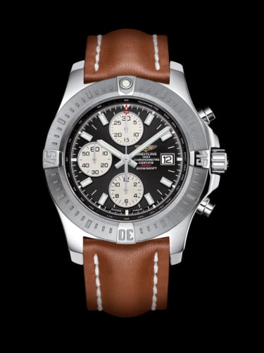 Breitling Colt Chronograph Automatic Stainless Steel / Volcano Black / Calf / Folding