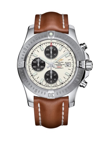 Breitling Colt Chronograph Automatic Stainless Steel / Stratus Silver / Calf / Pin