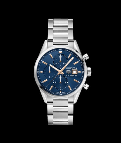 TAG Heuer Calibre 16 41 Stainless Steel / Blue / Bracelet