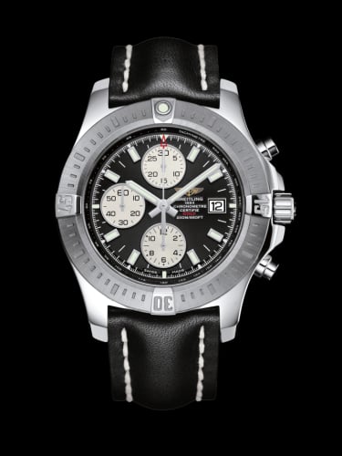 Breitling Colt Chronograph Automatic Stainless Steel / Volcano Black / Calf / Folding