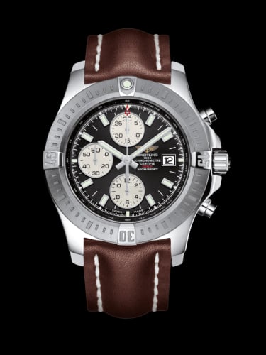 Breitling Colt Chronograph Automatic Stainless Steel / Stratus Silver / Calf / Folding