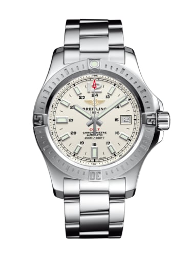 Breitling Colt 41 Automatic Stratus Silver / Bracelet