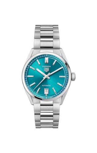 TAG Heuer Carrera Date 36 Stainless Steel / Turquoise
