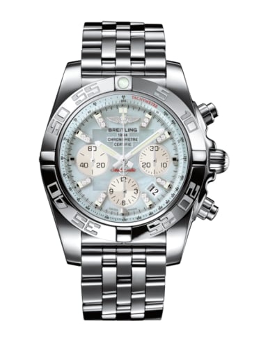 Breitling Chronomat 44 Stainless Steel / Gray Pearl Diamond / Bracelet