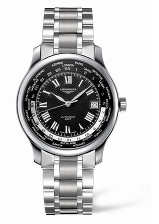 Longines Master Collection Worldtime Black Bracelet