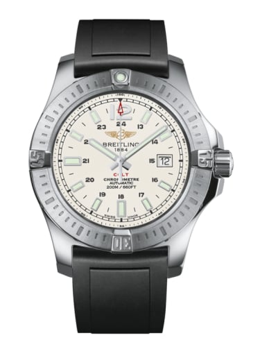 Breitling Colt 44 Automatic Stratus Silver / Rubber