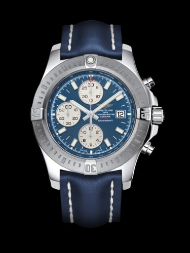 Breitling Colt Chronograph Automatic Stainless Steel / Mariner Blue / Calf / Folding