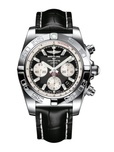 Breitling Chronomat 44 Stainless Steel / Inverted Panda / Croco