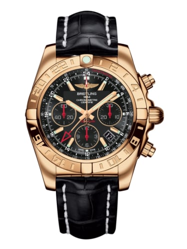 Breitling Chronomat 44 GMT Rose Gold / Black / Croco