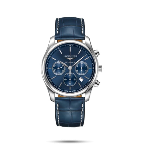 Longines Master Collection 42 Chronograph Stainless Steel / Blue / Bracelet