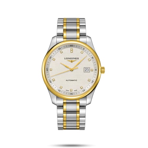 Longines Master Collection 42 Date Stainless Steel / Silver-Diamond / Bracelet
